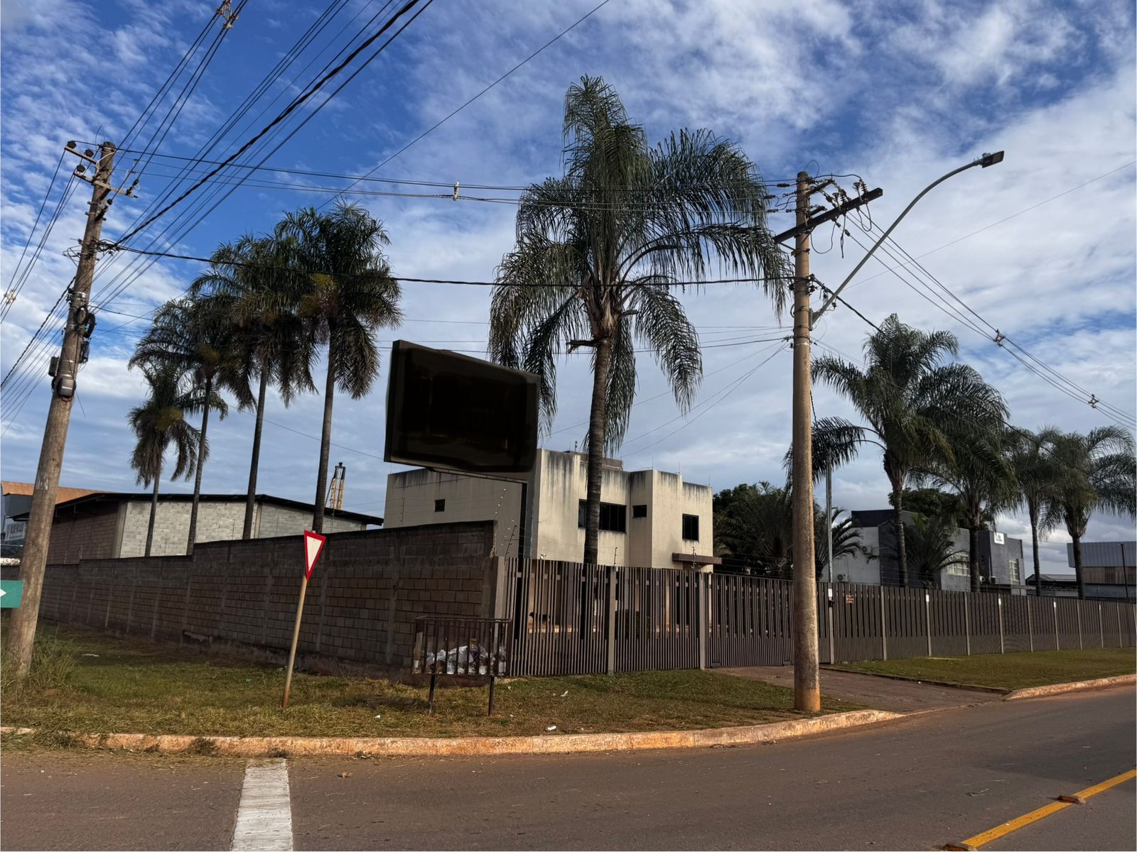 Vista aérea do imóvel